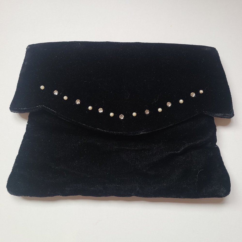 Vintage Velvet Clutch Bag